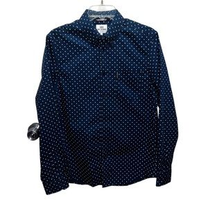 Ben Sherman Navy Polk A Dot Button Up